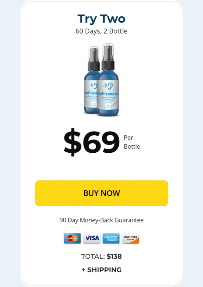 Whispeara Supplement Price Of 1 Bottle