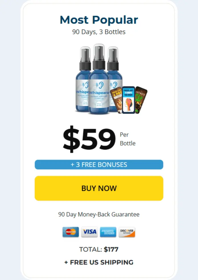 Whispeara Supplement Price Of 3 Bottle